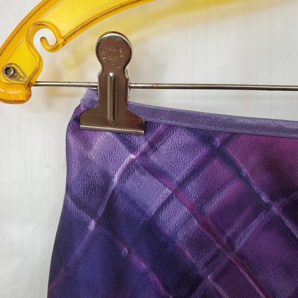 S Ladies Vintage Purple Midi Slip Skirt - Picture 7 of 8